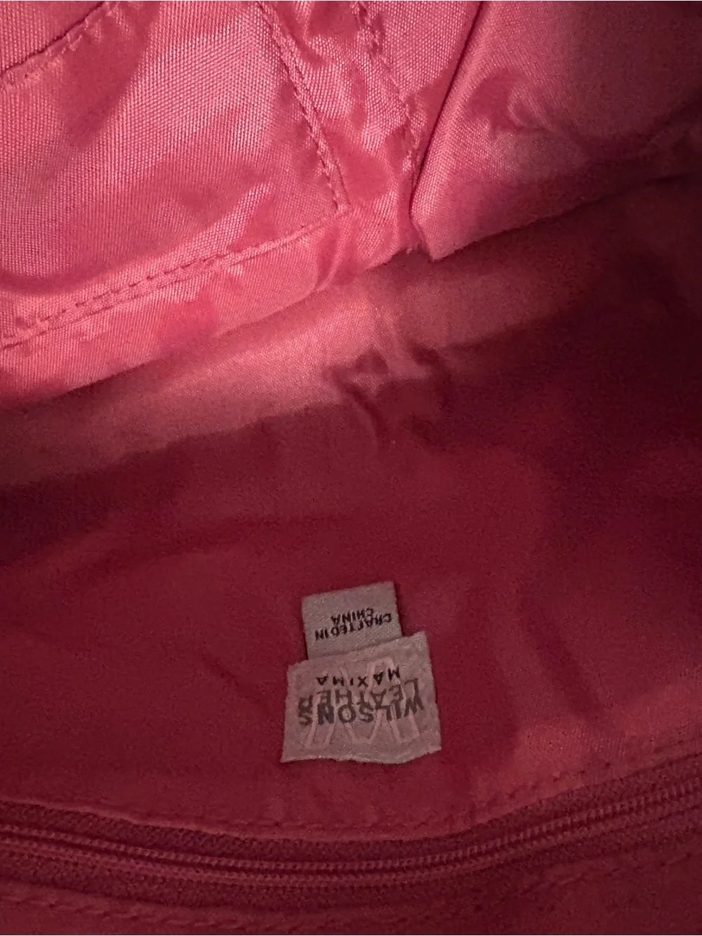Wilsons Leather Pink Leather Shoulder Tote